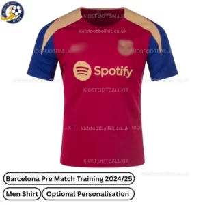 Barcelona Pre Match Training Men Football Shirt 2024/25 - Fan Version