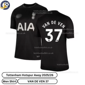 Tottenham Hotspur Away Men Football Shirt 2025/26 - VAN DE VEN 37