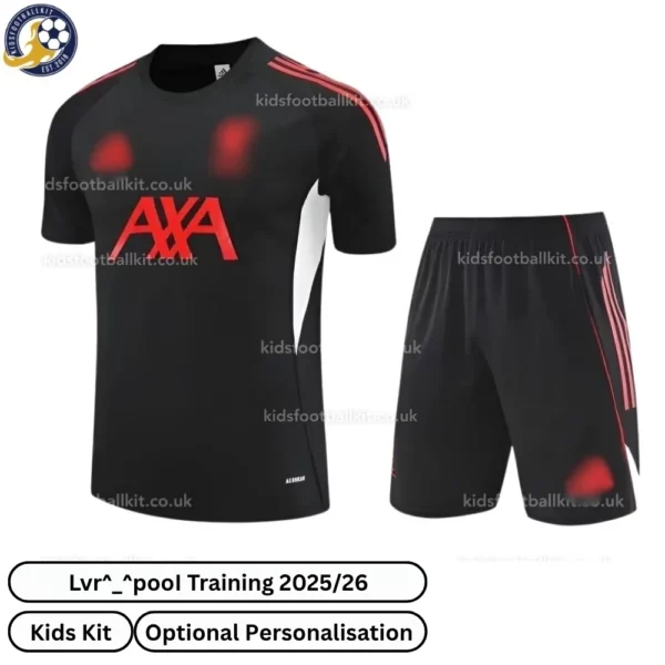 l-p-Training-Kids-Football-Kit-202526-No-Socks-–-Black-front-view