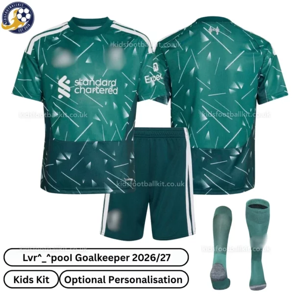 l-p goalkeeper kids kit 26_27-over view with socks