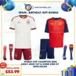 spain home and away adult kit and kids kit 26