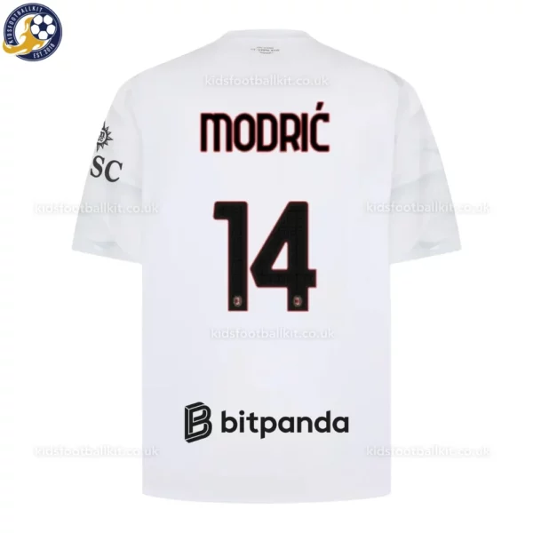 AC Milan Away Kids Kit 26_27-back view-MODRIĆ 14