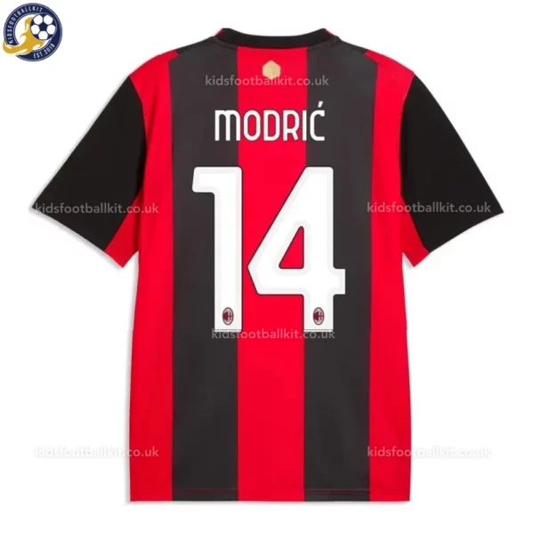 AC Milan Home Kids Kit 26_27-back view-MODRIĆ 14