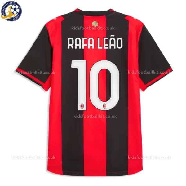 AC Milan Home Kids Kit 26_27-back view-RAFA LEÃO 10