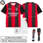 AC Milan Home Kids Kit 26_27-over view 2