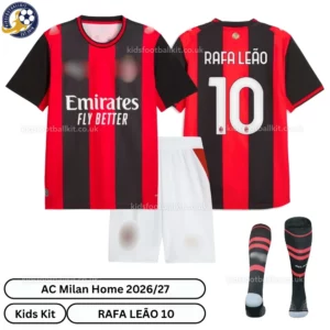 AC Milan Home Kids Kit 26_27-over view 2-RAFA LEÃO 10