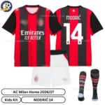 AC Milan Home Kids Kit 26_27-over view-MODRIĆ 14