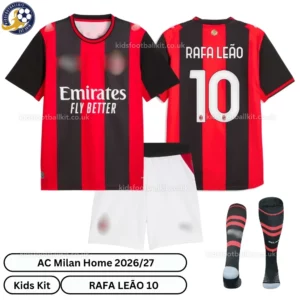 AC Milan Home Kids Kit 26_27-over view-RAFA LEÃO 10