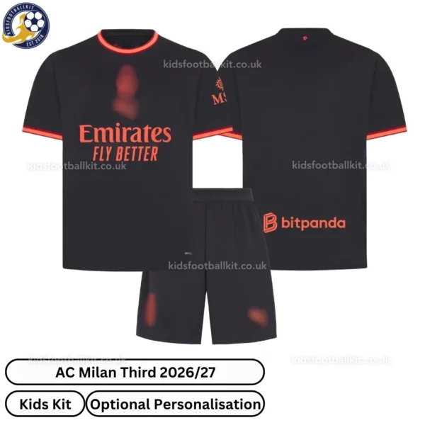 AC Milan Third Kids Kit 26_27-over view