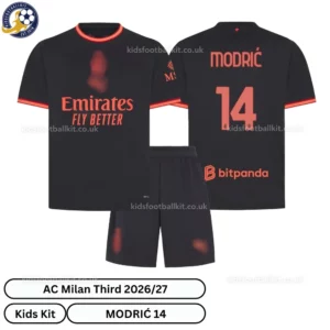 AC Milan Third Kids Kit 26_27-over view-MODRIĆ 14