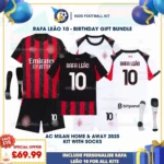 AC Milan home & away Kids Football Kit 25_26 - RAFA LEÃO 10-p