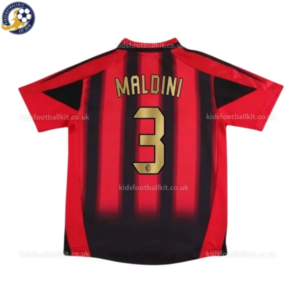 AC Milan home kids kit 2004_05-back view-MALDINI 3