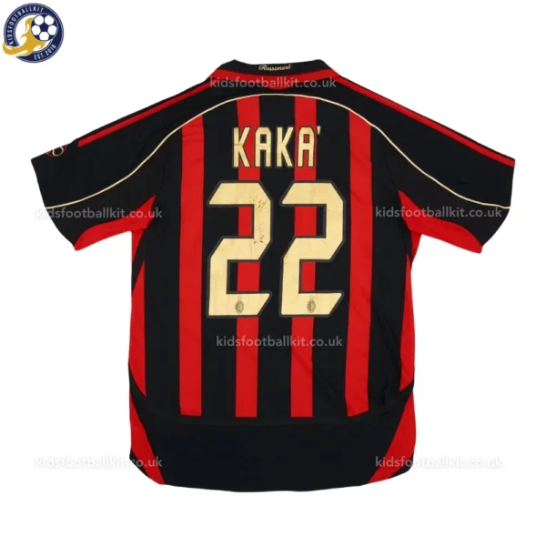 AC Milan home kids kit 2006_07-back view-KAKA’ 22