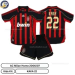 AC Milan home kids kit 2006_07_over view-KAKA 22