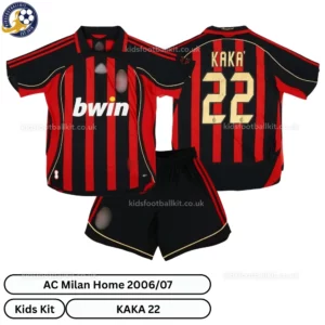 AC Milan home kids kit 2006_07_over view-KAKA 22