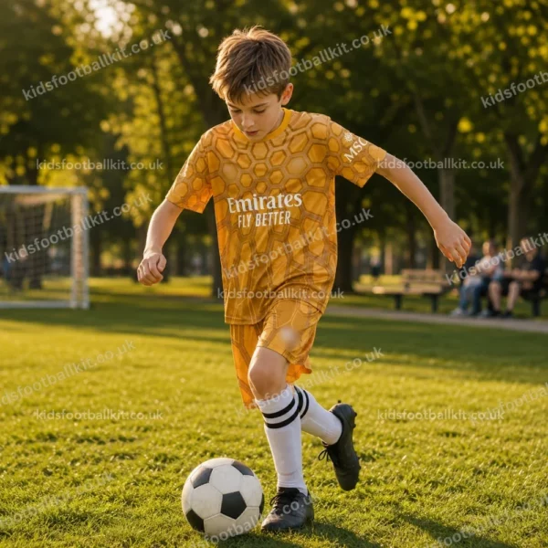 Ac Milan Goalkeeper kids kit 26_27-Gold-image