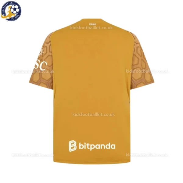 Ac Milan Goalkeeper kids kit 26_27-back view-Gold