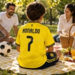 Al Nassr Home Kids Kit 26_27-over view-RONALDO 7-image