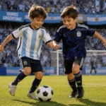 Argentina-World-Cup-2026-Birthday-Gift-Pack-–-Home-and-Away-Kids-Football-Kit-With-socks-image-re