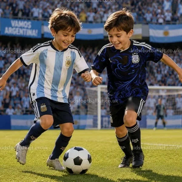 Argentina-World-Cup-2026-Birthday-Gift-Pack-–-Home-and-Away-Kids-Football-Kit-With-socks-image-re
