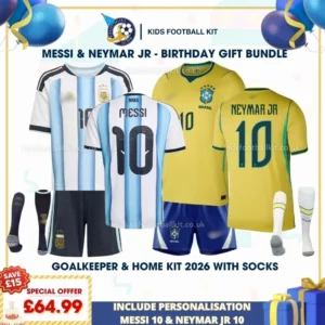 Argentina-and-Brazil-home-kids-kits-2026-MESSI-10-and-NEYMAR-JR-10-re