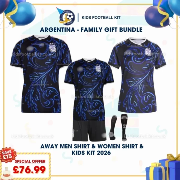 Argentina away men shirt women shirt kids kits 2026-p