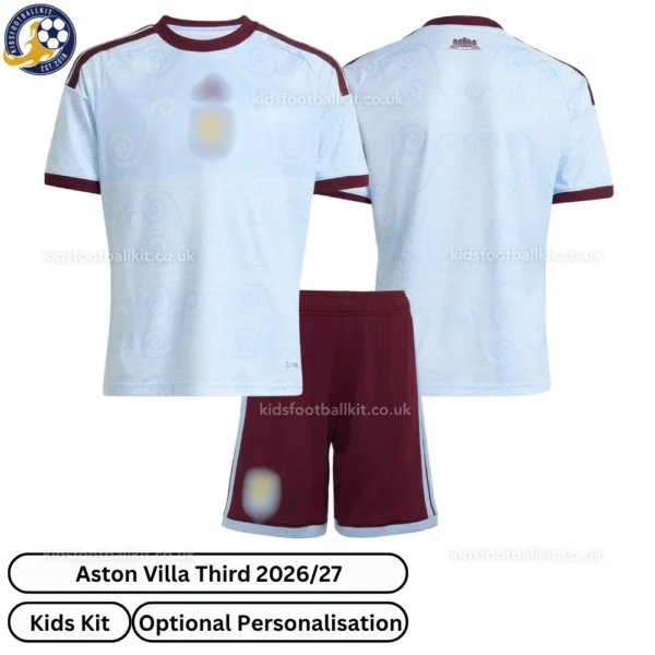 Aston Villa Third kids kit 26_27-over view
