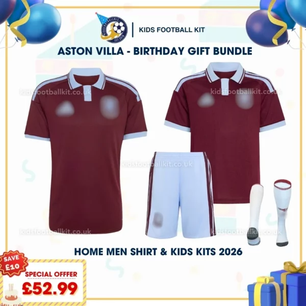 Aston villa home men shirt and kids kit 26_27-p