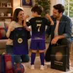 Barcelona Away Kids Kit 26_27-over view-FERRAN 7-image