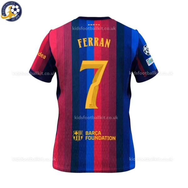 Barcelona Home Kids Kit 26_27-back view-FERRAN 7