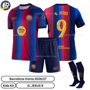 Barcelona Home Kids Kit 26_27-over view-G. JESUS 9