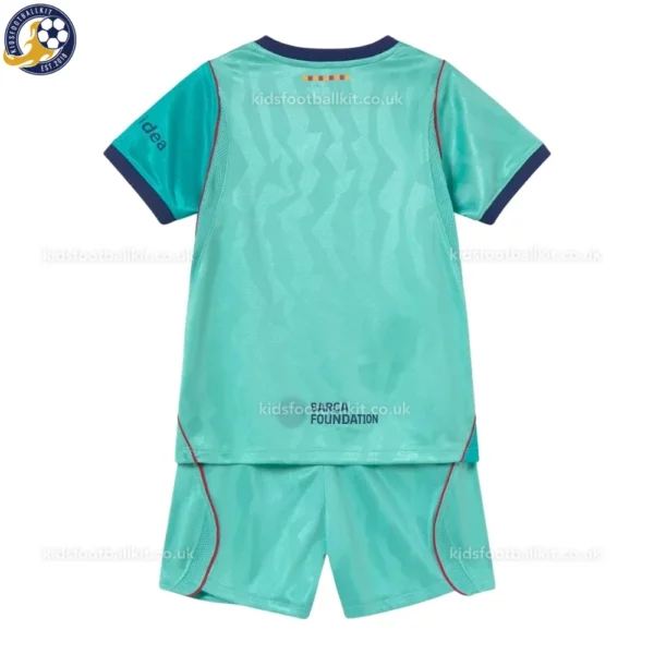 Barcelona Third kids kit 26_27-back view