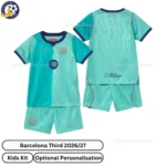Barcelona Third kids kit 26_27-over view