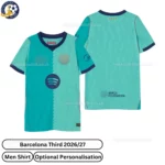 Barcelona Third men shirt 26_27-over view