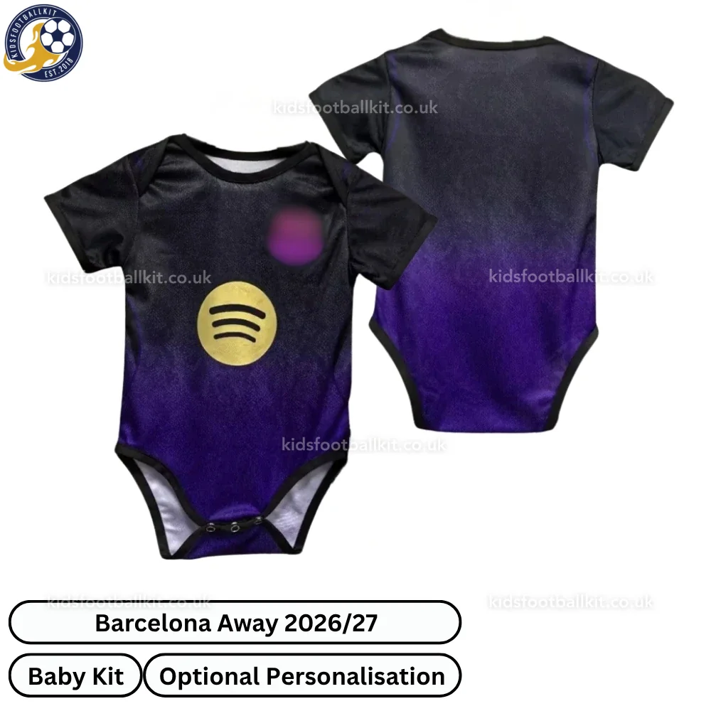 Barcelona Away Baby Football Bodysuit 2026/27
