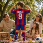 Barcelona home kids kit 1995_97-RONALDO 9-image