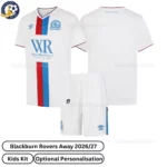 Blackburn Rovers Away kids kit 26_27-over view
