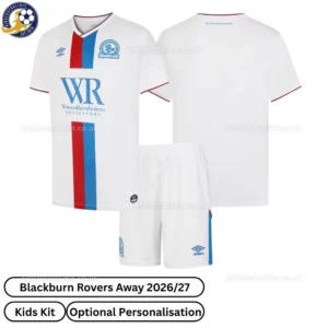 Blackburn Rovers Away kids kit 26_27-over view