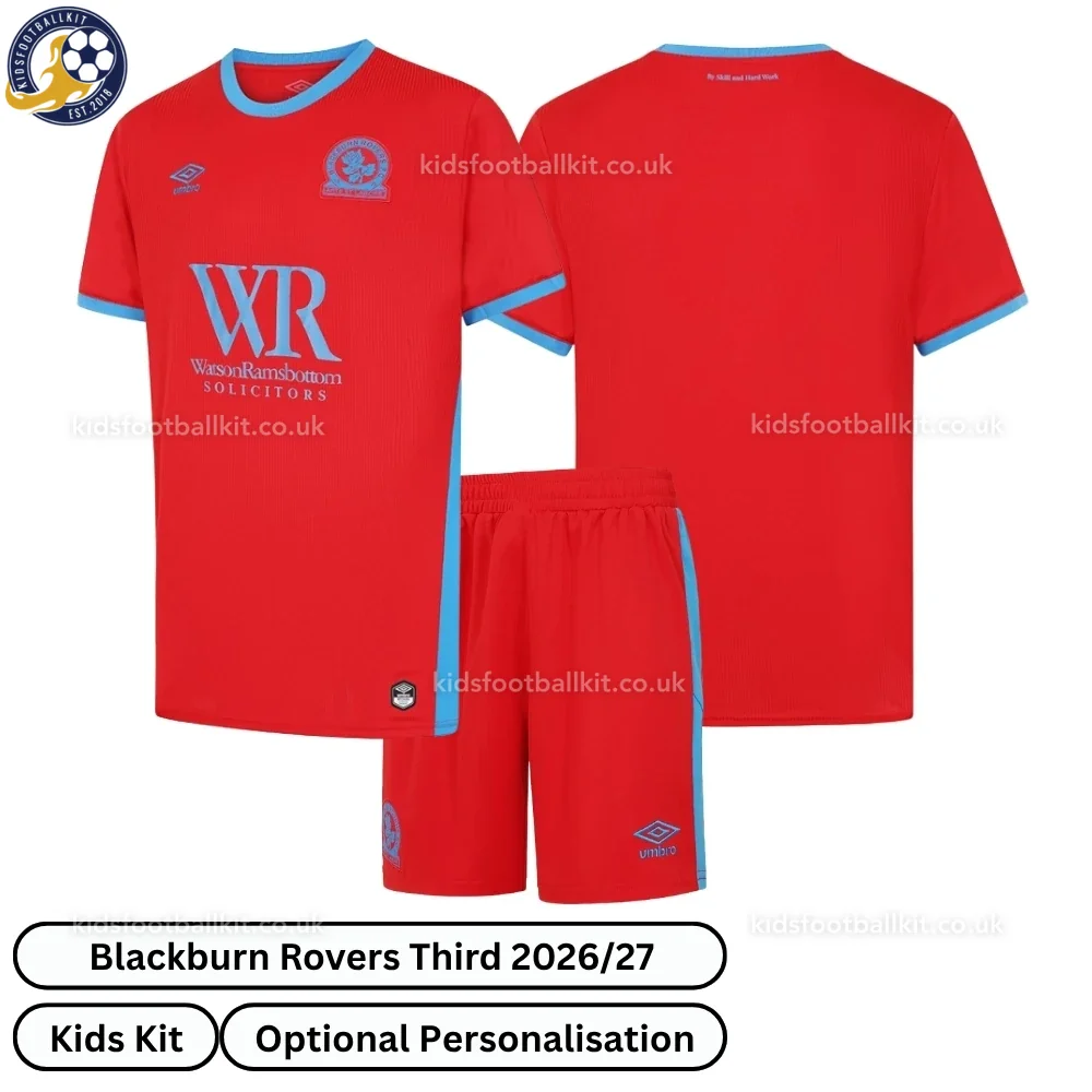 Blackburn Rovers Third Kids Football Kit 2026/27 (No Socks)