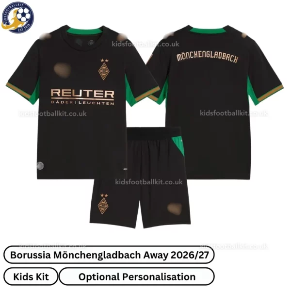 Borussia Mönchengladbach Away kids kit 26_27-over view