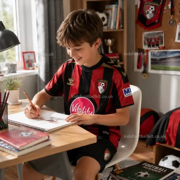 Bournemouth home kids kit 26_27-over view-image