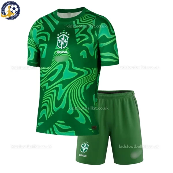 Brazil Goalkeeper Adult Kit 2026-front view-green-A.BECKER 1