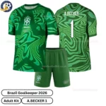 Brazil Goalkeeper Adult Kit 2026-over view-green-A.BECKER 1