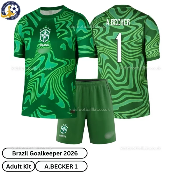 Brazil Goalkeeper Adult Kit 2026-over view-green-A.BECKER 1