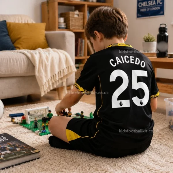 Chelsea Away Kids Kit 26_27-over view-CAICEDO 25-image
