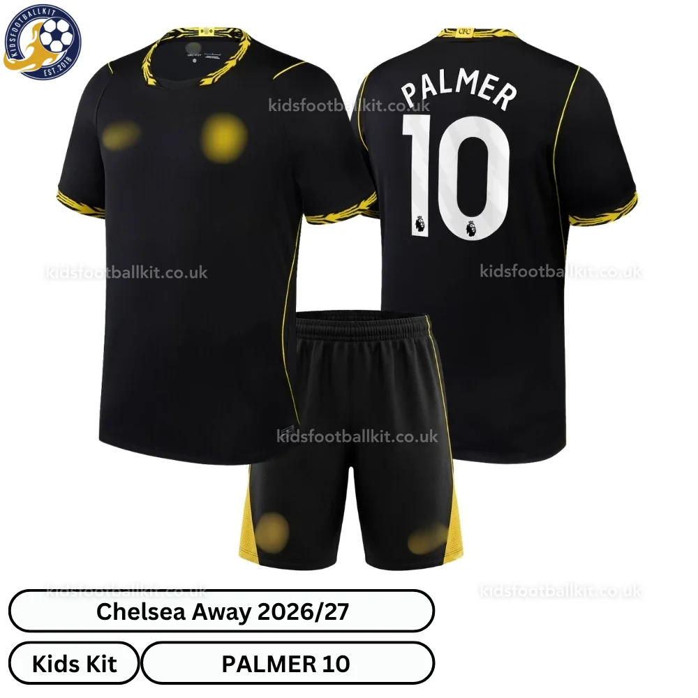 Chelsea Away Kids Football Kit 2026/27 – PALMER 10 (No Socks)
