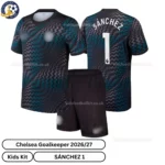 Chelsea Goalkeeper Kids Kit 26_27-over view-SÁNCHEZ 1