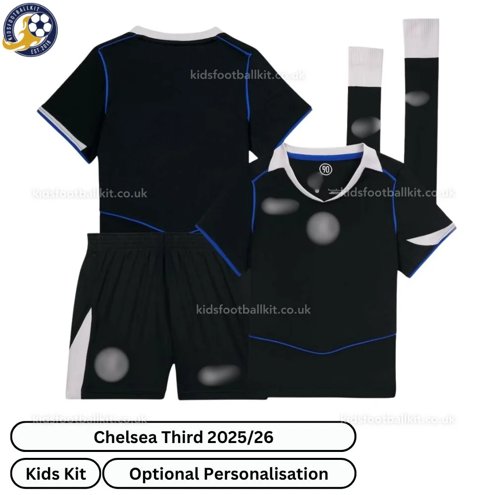Chelsea Third Kids Football Kit 2025/26 (With socks)