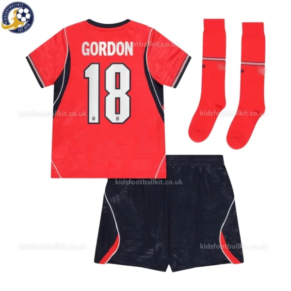 England Away kids kit 2026-back view-GORDON 18