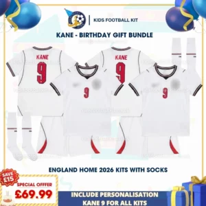 England Home Kids Kits 2026 - KANE 9-p